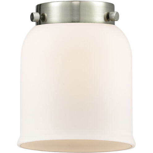 Nouveau Bell 1 Light 5 inch Black Antique Brass Mini Pendant Ceiling Light in Incandescent, Matte White, Nouveau